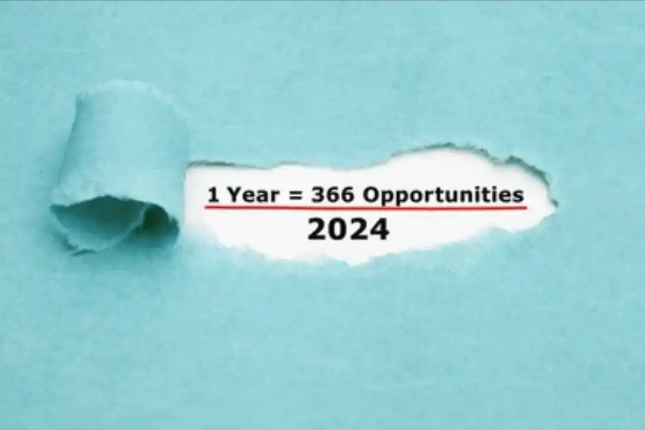 text saying 1 year = 366 opportunities 2024